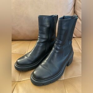 Hogl Leather Zip Boots